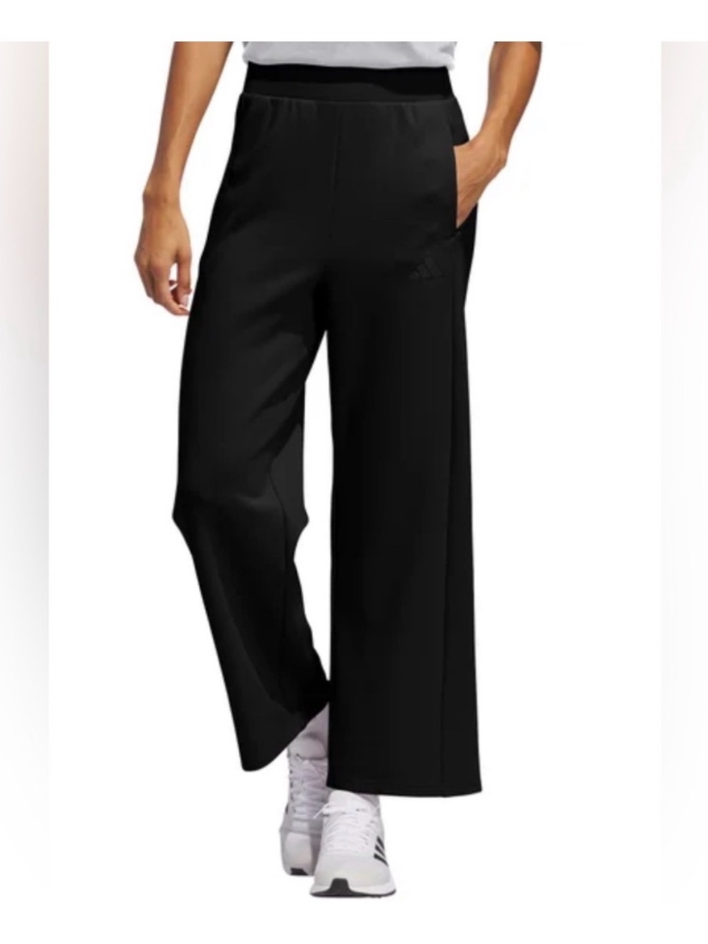 NET✨🏷️ Wide-Leg athletic adidas's Pants - Black